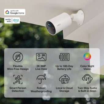Tp-Link C410 Smart Wire-Free Indoor Outdoor 2K Security Camera Tapo C410 - Image 4