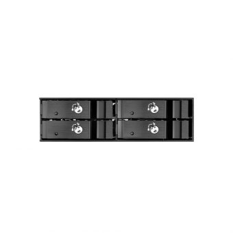 SilverStone 5.25" to 4x2.5" Storage Drive Cage SST-FS204B - Image 2