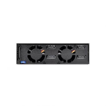 SilverStone 5.25" to 4x2.5" Storage Drive Cage SST-FS204B - Image 5