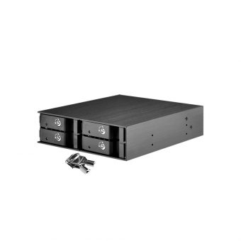 SilverStone 5.25" to 4x2.5" Storage Drive Cage SST-FS204B - Image 8
