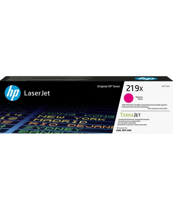 HP 219X High Yield Original LaserJet Toner 2.5K Pgs Magenta W2193X