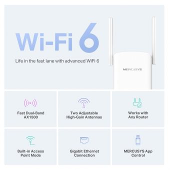 Mercusys AX1500 Wi-Fi 6 Range Extender ME60X - Image 3