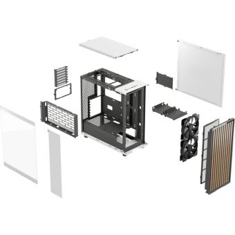 Fractal Design North Gaming Midi Tower Tempered Glass Chalk White TCG FD-C-NOR1C-04 - Image 13