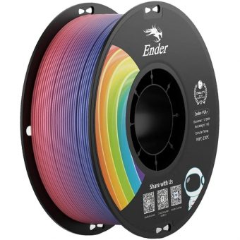 Creality 3D Printer Filament EN-PLA+ 1.75mm 1Kg Rainbow Multiciolor 3301010314