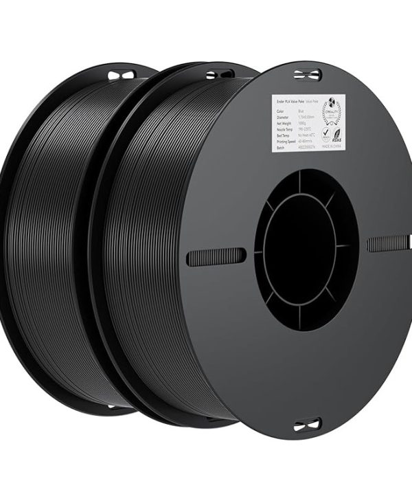 Creality 3D Printer Filament EN-PLA Value Pack 1.75mm 1Kg+1Kg Black 3301010346