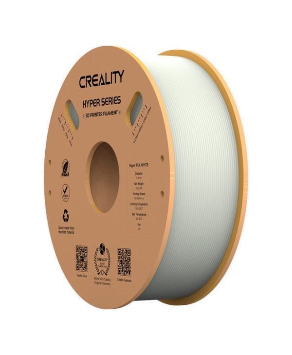 Creality 3D Printer Filament Hyper PLA Filament 1.75mm 1Kg White 3301010335