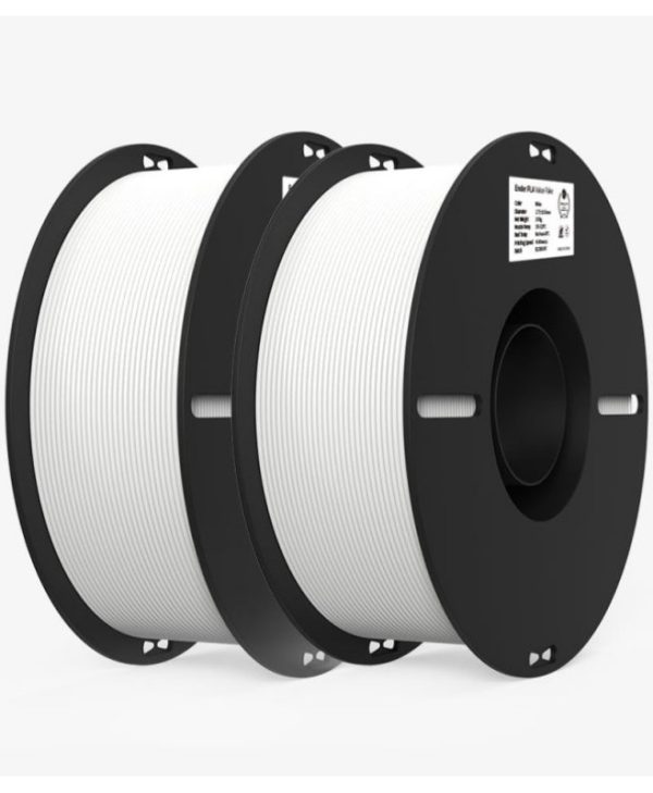 Creality 3D Printer Filament EN-PLA 1.75mm 1Kg+1Kg White 3301010347