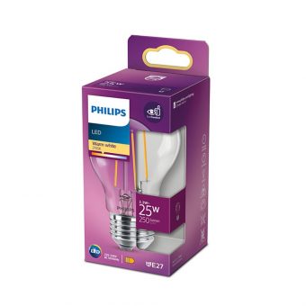 Philips E27 LED Warm White Filament Pear Bulb 2.2W LPH02332
