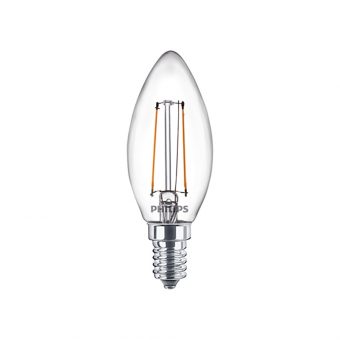 Philips E14 LED Warm White Filament Candle Bulb 2W LPH02435 - Image 2