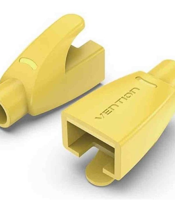 Vention RJ45 Strain Relief Boots PVC Type 50-Pack Yellow IODY0-50