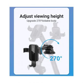 Vention Auto-Clamping Car Phone Mount with Suction Cup Square Type Black KCOB0 - Image 5