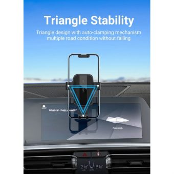 Vention Auto-Clamping Car Phone Mount with Suction Cup Square Type Black KCOB0 - Image 7