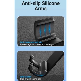 Vention Auto-Clamping Car Phone Mount with Suction Cup Square Type Black KCOB0 - Image 8