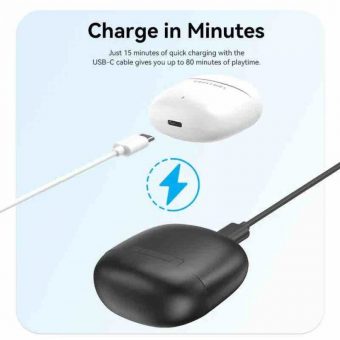 Vention Elf E02 True Wireless Bluetooth Earbuds White NBGW0 - Image 3