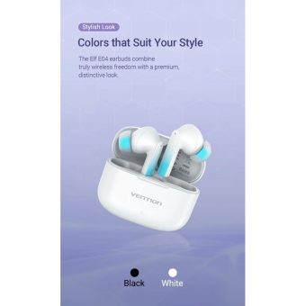 Vention Elf E04 True Wireless Bluetooth Earbuds White NBIW0 - Image 4