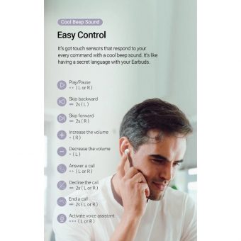 Vention Elf E04 True Wireless Bluetooth Earbuds White NBIW0 - Image 12