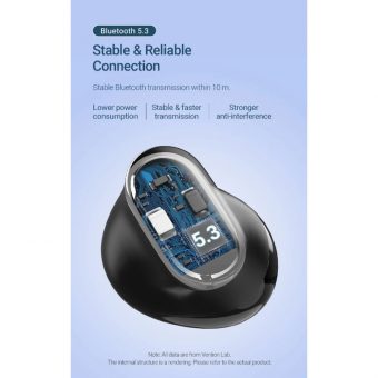 Vention Tiny T12 True Wireless Bluetooth Earbuds Black NBLB0 - Image 6
