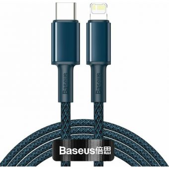 Baseus High Density Braided USB Cable USB-C Male to Lightning PD 20W 2m blue CATLGD-A03