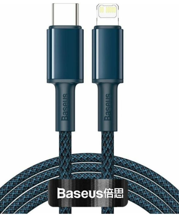 Baseus High Density Braided USB Cable USB-C Male to Lightning PD 20W 2m blue CATLGD-A03