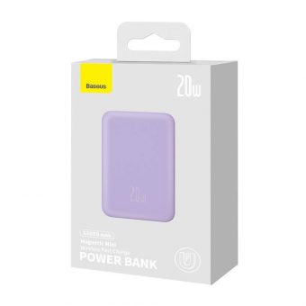 Baseus Magnetic Mini Powerbank Magsafe 1xUSB-C 10000mAh 20W Purple PPCX110105 - Image 7