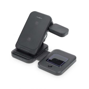Nedis 3-in-1 Wireless Charger Black WDCHAQ15W110BK