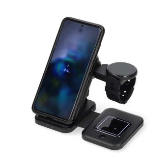 Nedis 3-in-1 Wireless Charger Black WDCHAQ15W110BK - Image 9