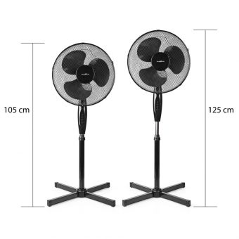 Nedis Stand Fan 40cm 45W Black FNST14CBK40 - Image 4