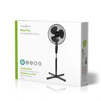 Nedis Stand Fan 40cm 45W Black FNST14CBK40 - Image 5