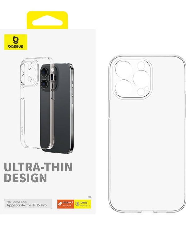Baseus OS-Lucent Series Clear Phone Case for iPhone 15 Pro P60157204203-01