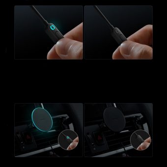 Baseus CW01 Magnetic Car Phone Holder to Ventilation Grid Car Charger 15W + 25W Black C40141000111-00 - Image 6