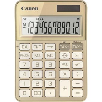 CANON KS-125KB-GD 12 Digit Calculator Gold 6818C002AA