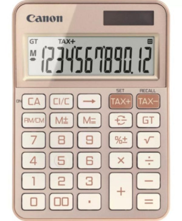 CANON KS-125KB-RG 12 Digit Calculator Rose Gold 6818C001AA