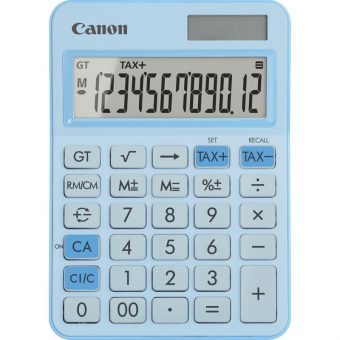 CANON LS-125KB-PBL 12 Digit Calculator Light Blue 6819C003AA