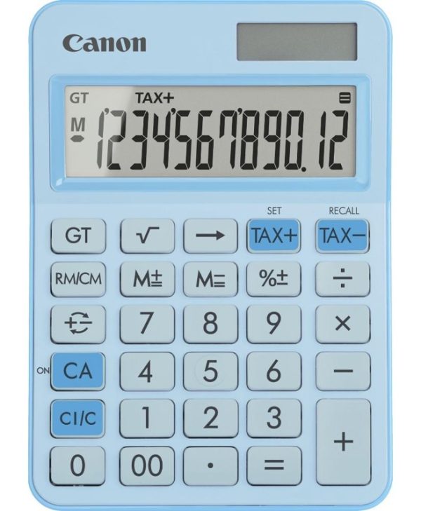 CANON LS-125KB-PBL 12 Digit Calculator Light Blue 6819C003AA