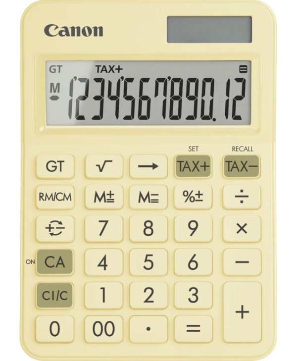 CANON LS-125KB-PYL 12 Digit Calculator Yellow 6819C004AA
