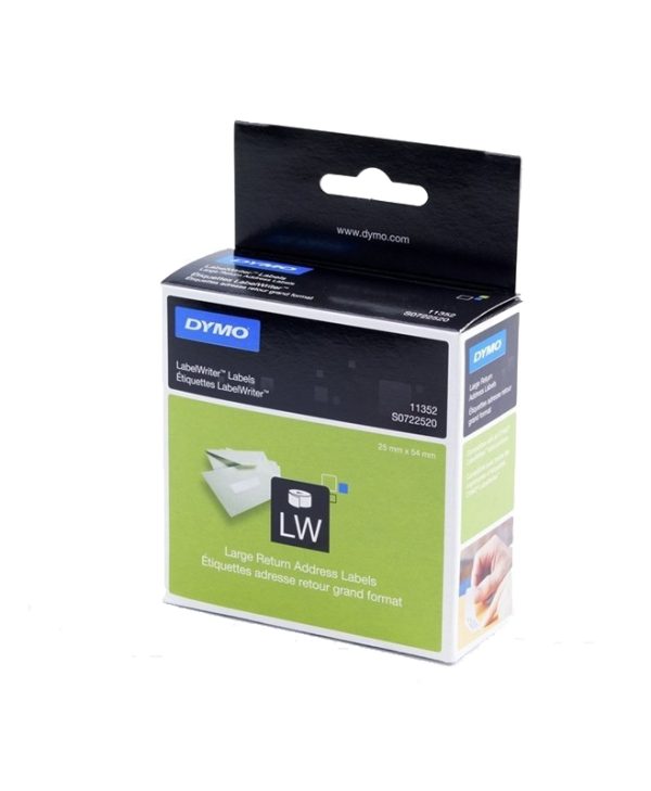 Dymo 11352 1xRoll of 550 Large Return Address 54x25mm  White S0722520