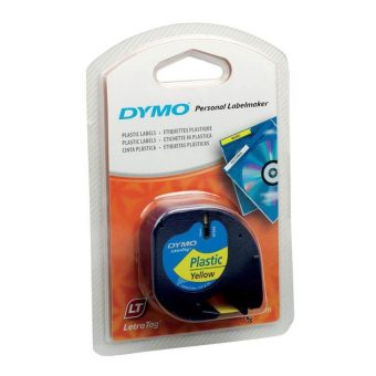 Dymo 91202 Letra Tag 4mX12mm Yellow S0721620
