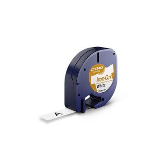 Dymo 18769 IRON-ON 12mmX2m Black on White S0718850 - Image 2
