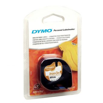 Dymo 18769 IRON-ON 12mmX2m Black on White S0718850 - Image 3