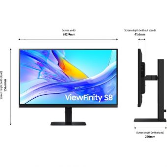 Samsung ViewFinity S8 27" Monitor 4K UHD IPS LS27D800UAUXEN - Image 15