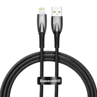 Baseus USB Glimmer Series Cable USB-A Male to Lightning 2.4A 1m Black CADH000201