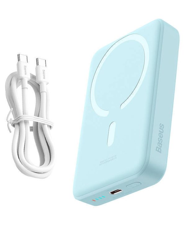 Baseus Magnetic Mini Wireless PowerBank 10000mAh 1xUSB-C PD 30W Blue PPCX110203