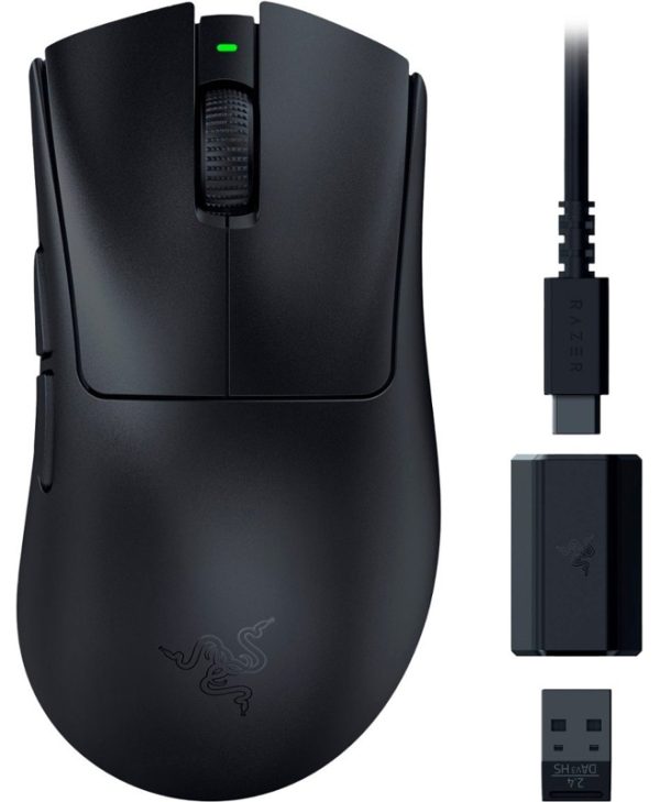 Razer DeathAdder V3 HyperSpeed Edition Ultralight Wireless Gaming Mouse Black RZ01-05140100-R3G1