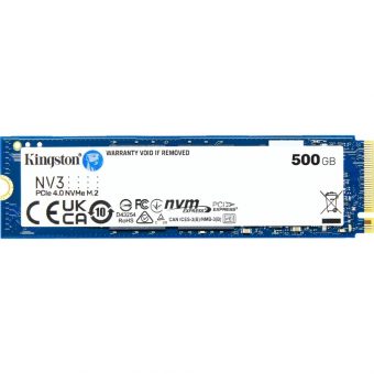 Kingston NV3 500GB M.2 2280 NVMe PCIe Gen4.0 x4 SNV3S/500G