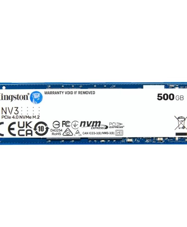 Kingston NV3 500GB M.2 2280 NVMe PCIe Gen4.0 x4 SNV3S/500G