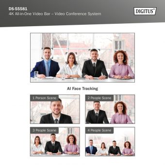 Digitus 4K All-In-One Video Bar Mini Conferencing System DS-55581 - Image 2