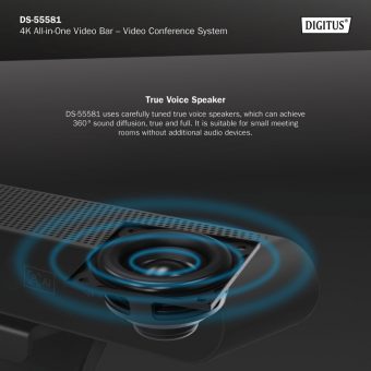 Digitus 4K All-In-One Video Bar Mini Conferencing System DS-55581 - Image 6