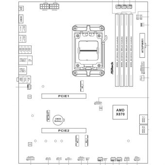 ASRock X870 Pro RS 90-MXBPZ0-A0UAYZ - Image 8