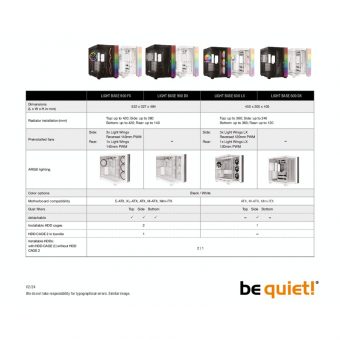 Be Quiet! Light Base 600 DX Tempered Glass Midi Tower Black BGW65 - Image 12