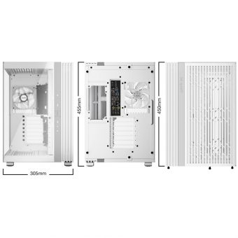 Be Quiet! Light Base 600 LX Tempered Glass Midi Tower White BGW68 - Image 2